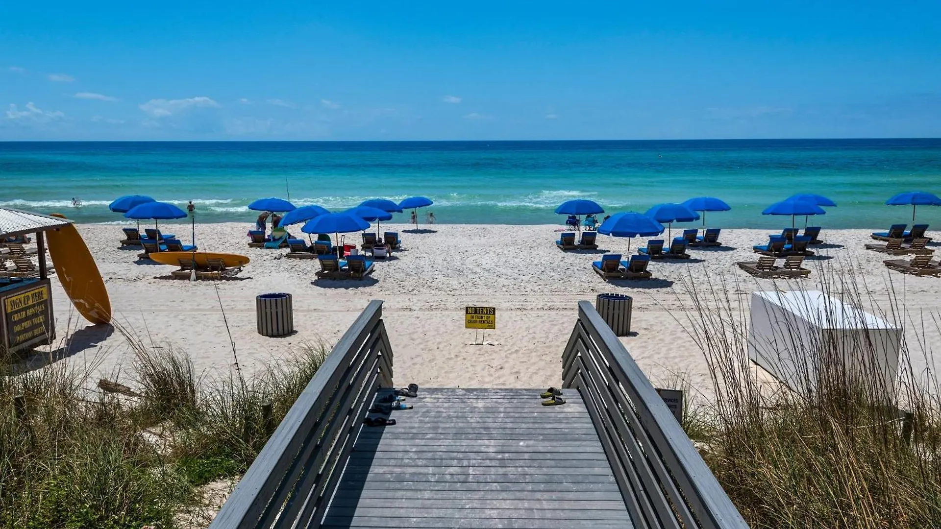 Pool Patio Outdoor Dining Walk To Shore Pier Park Sanctuary On Sands Panama City Beach Semesterbostad
